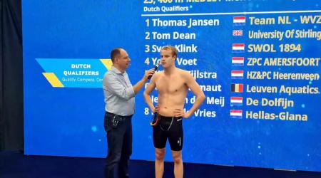 Thomas Jansen na de 400 wissel