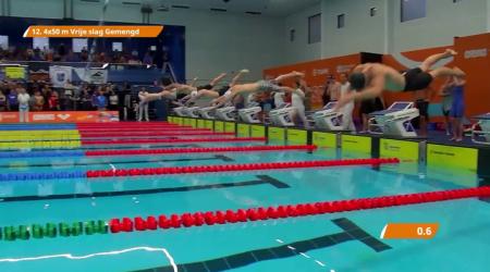 Kampioenschapsrecord 4 x 50m vrij - Feijenoord Albion Zwemclub