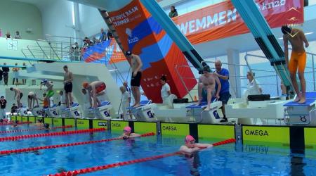 NK korte baan - Wereldrecord Rogier Dorsman op de 50m vrije slag